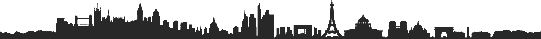 Decorative landscape graphic